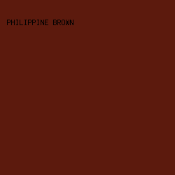 5c1a0d - Philippine Brown color image preview