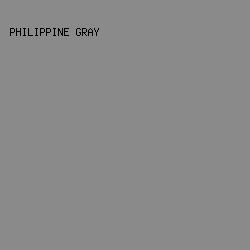 8A8A8A - Philippine Gray color image preview