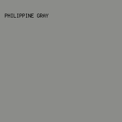8B8C89 - Philippine Gray color image preview