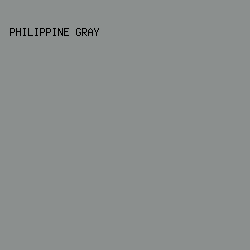 8B8F8E - Philippine Gray color image preview