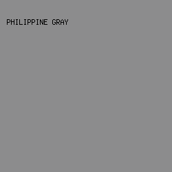 8C8C8D - Philippine Gray color image preview