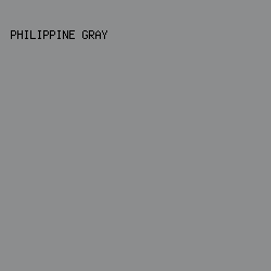 8C8D8E - Philippine Gray color image preview
