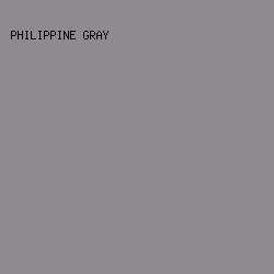 8E8A8D - Philippine Gray color image preview