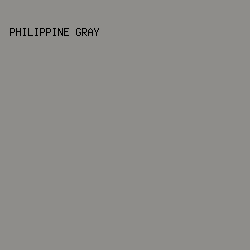 8E8D8A - Philippine Gray color image preview