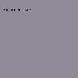 8F8A97 - Philippine Gray color image preview