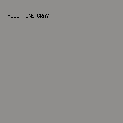8F8E8C - Philippine Gray color image preview