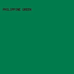 007B4C - Philippine Green color image preview