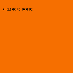 F66F00 - Philippine Orange color image preview
