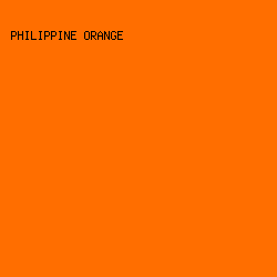 FF6E00 - Philippine Orange color image preview