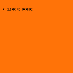 FF7308 - Philippine Orange color image preview