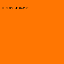 FF7602 - Philippine Orange color image preview