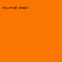 fb7601 - Philippine Orange color image preview