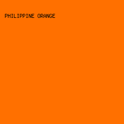 ff7000 - Philippine Orange color image preview