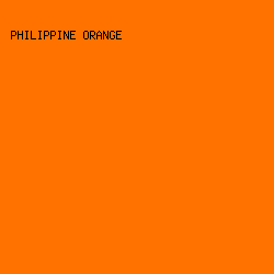 ff7200 - Philippine Orange color image preview
