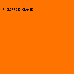 ff7300 - Philippine Orange color image preview