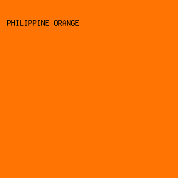 ff7403 - Philippine Orange color image preview