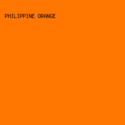 ff7600 - Philippine Orange color image preview