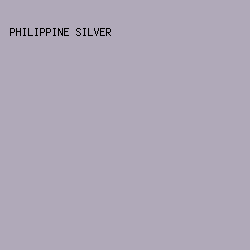 B0A9B9 - Philippine Silver color image preview