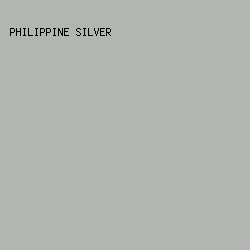 B1B6B0 - Philippine Silver color image preview