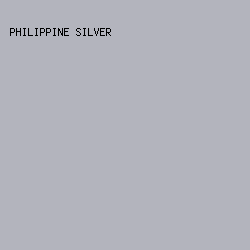 B3B4BD - Philippine Silver color image preview
