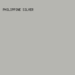 B6B6B1 - Philippine Silver color image preview