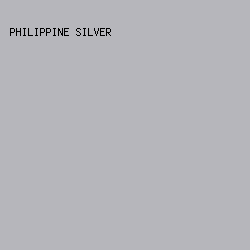 B6B6BB - Philippine Silver color image preview