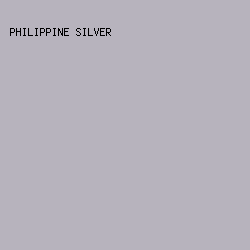 B7B3BD - Philippine Silver color image preview
