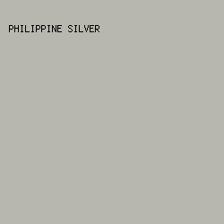 B7B7B0 - Philippine Silver color image preview