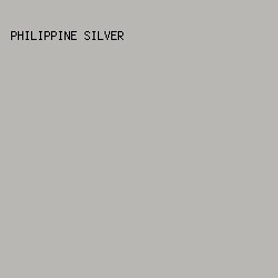 B8B7B3 - Philippine Silver color image preview