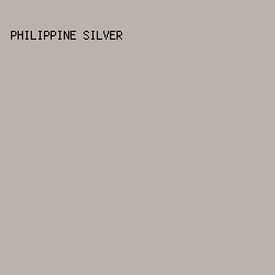 B9B3B0 - Philippine Silver color image preview