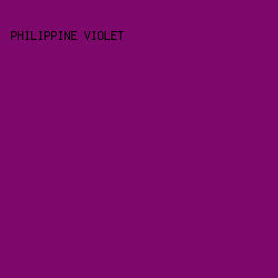 7D076B - Philippine Violet color image preview