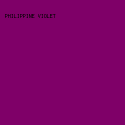 7F0068 - Philippine Violet color image preview