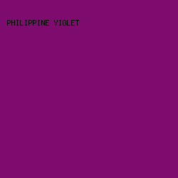 7e0b6e - Philippine Violet color image preview