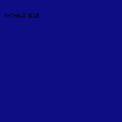 0E0D84 - Phthalo Blue color image preview
