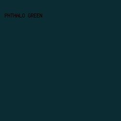 0B2C33 - Phthalo Green color image preview