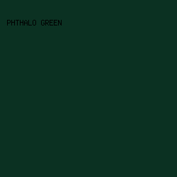 0B3122 - Phthalo Green color image preview