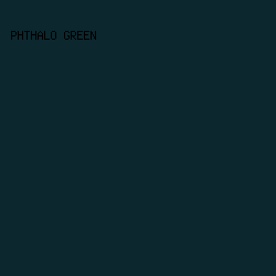 0C272E - Phthalo Green color image preview