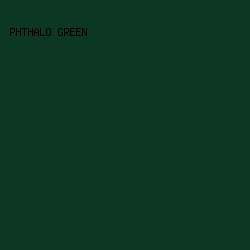 0c3823 - Phthalo Green color image preview