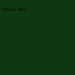 0e380e - Phthalo Green color image preview
