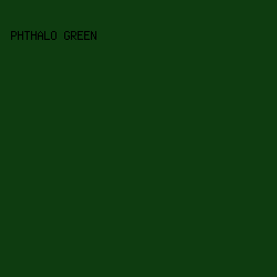0e3c10 - Phthalo Green color image preview