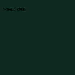 0f2a20 - Phthalo Green color image preview
