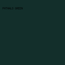 132F2B - Phthalo Green color image preview