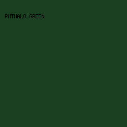 1A3F21 - Phthalo Green color image preview