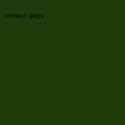 1F3B09 - Phthalo Green color image preview