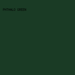 1a3b25 - Phthalo Green color image preview