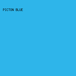 2EB5EA - Picton Blue color image preview