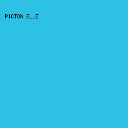 2EC1E6 - Picton Blue color image preview