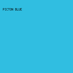 30bee1 - Picton Blue color image preview