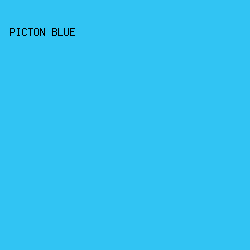 31c4f3 - Picton Blue color image preview