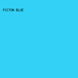 33D1F5 - Picton Blue color image preview